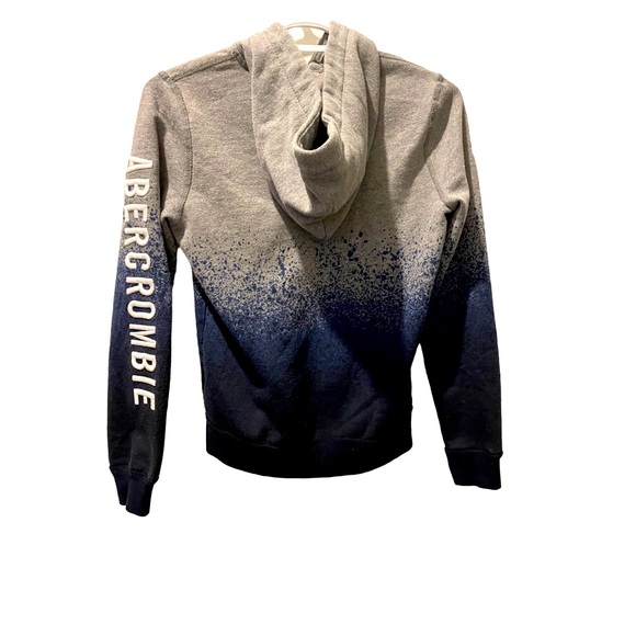🐝Abercrombie Kids • Full Zip-Up Hoodie •Boys 11/12 • Blue •Grey•Great Condition - Picture 2 of 4